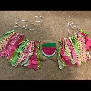 High chair banner or photo prop for 1st birthday